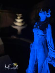 Lafield-Landscaping statue-fountain-and-landscape-lighting